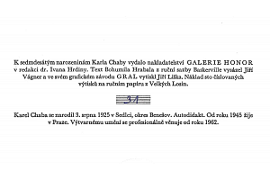 Bohumil Hrabal - Praha Karla Chaby